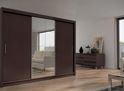 Spiegel Schrank Schlafzimmer Schwebe Türen 250cm Kleider Schränke Schiebetüren